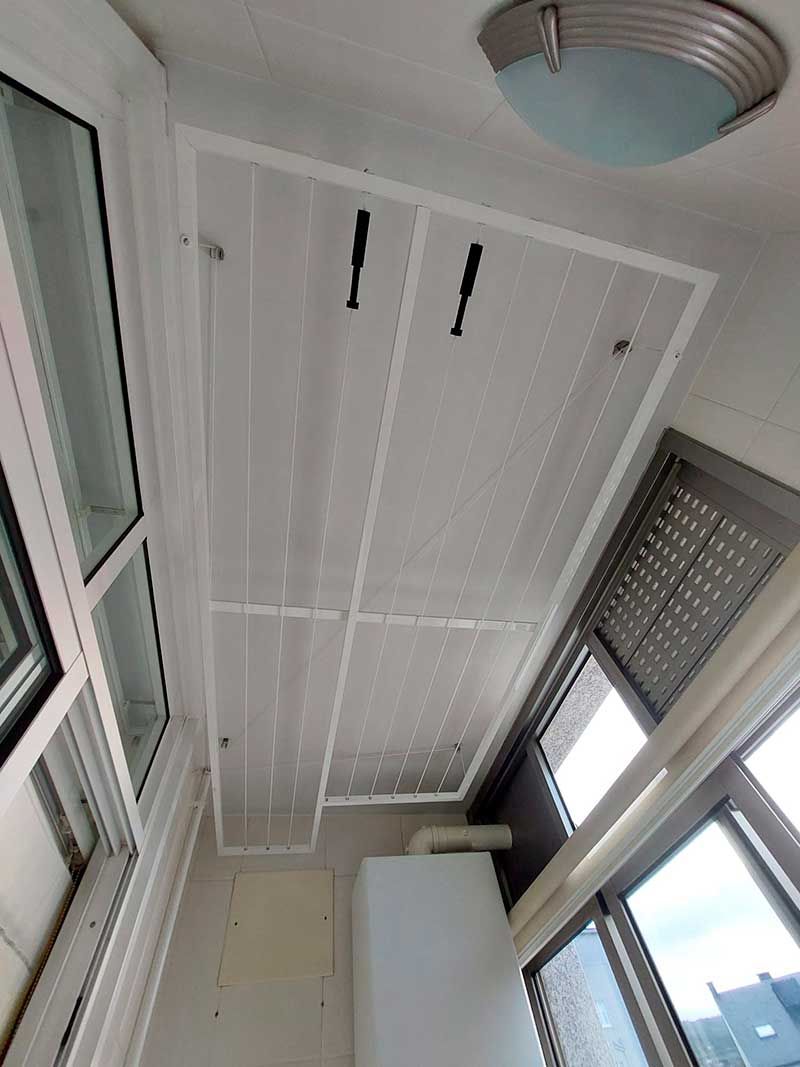 Tendal elevable de tubo cuadrado