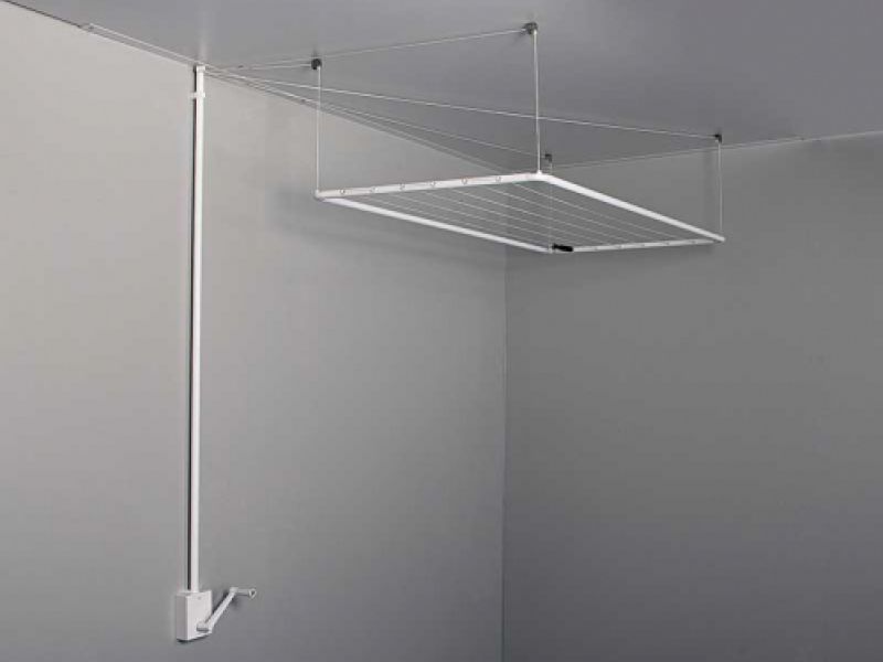 Tendedero interior recogido