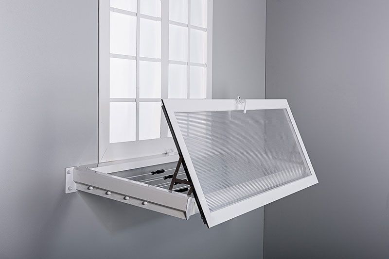 Tendal abatible abierto