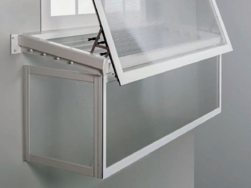 Tendal abatible con tapa frontal y lateral