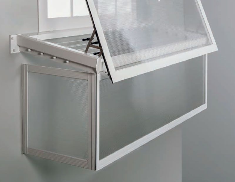 Tendal abatible con tapa frontal y lateral